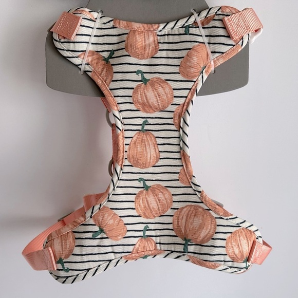 Dog London‎ Harness and Leash Set with Pumpkins Fall Harvest Sydney & Co. Sz L - Picture 5 of 10